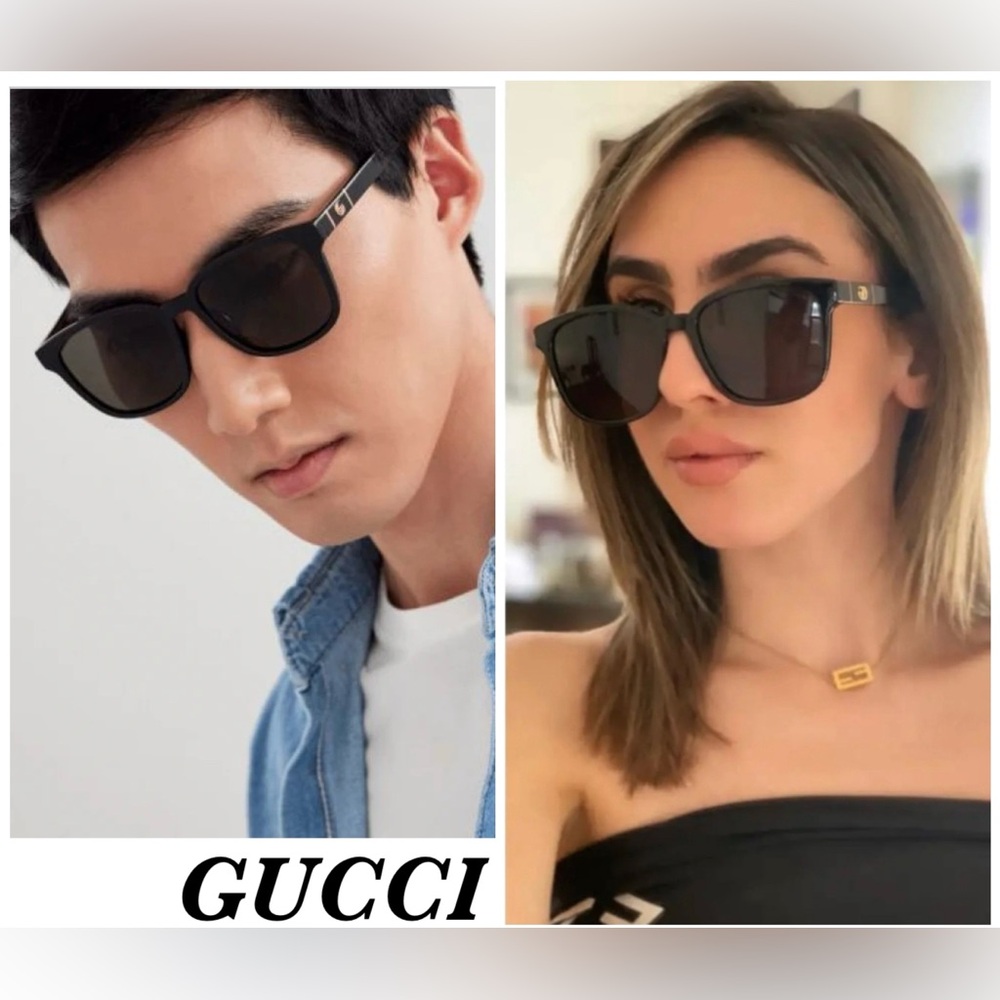 LIKE NEW!! Auth GUCCI GG0637SK 001 GUCCI UNISEX SUNGLASSES